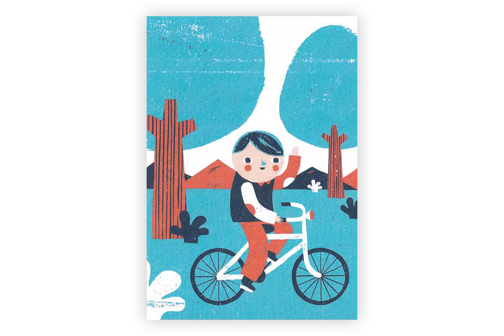 Boy’s Bicycle Greeting Card