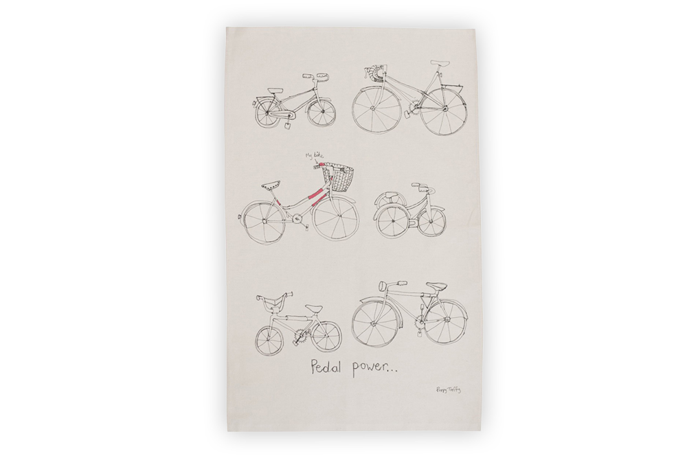 Poppy Treffry Bicycle Tea Towel