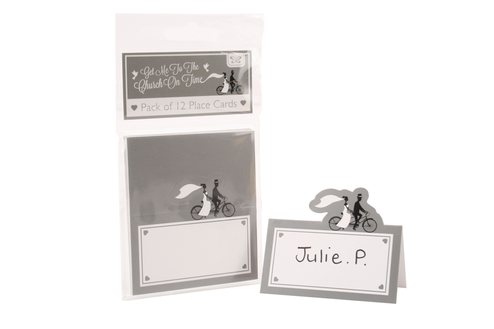 12 Bicycle Wedding Place Cards