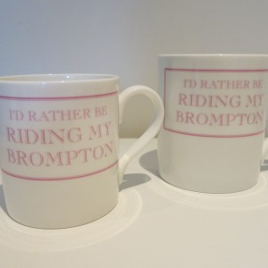 I'd Rather Be Riding My Brompton Bicycle Mug - Pink