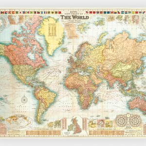 Map of the World Poster Paper