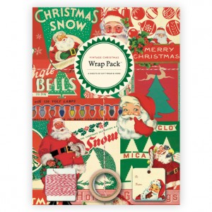 Vintage Christmas Bicycle Wrap Pack