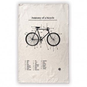 Anatomy of a Bicycle Tea Towel