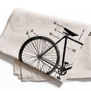 Anatomy of a Bicycle Tea Towel