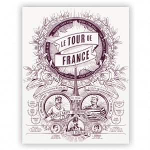 Tour de France Screen Print by Otto von Beach