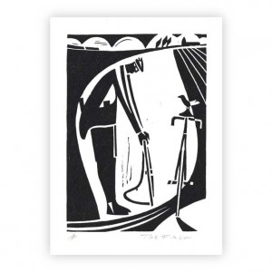 The Fixer Bicycle Greeting Card by Andrew Pavitt