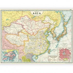 Map of Asia Poster Paper