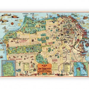 Map of San Francisco Poster Paper