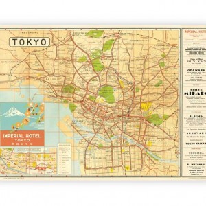 Map of Tokyo Poster Paper