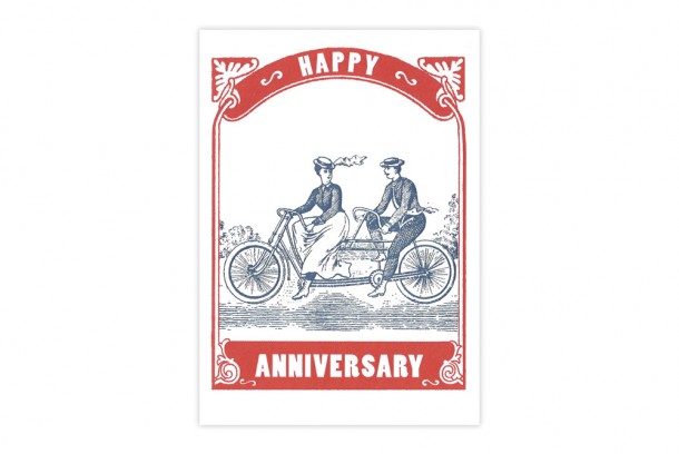 bicycle anniversary cards