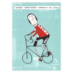 Embrace the Lycra Bicycle Greeting Card