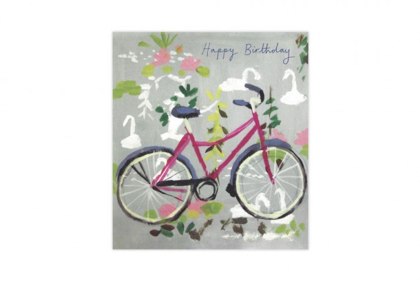 Swan Lake Bicycle Birthday Card | CycleMiles