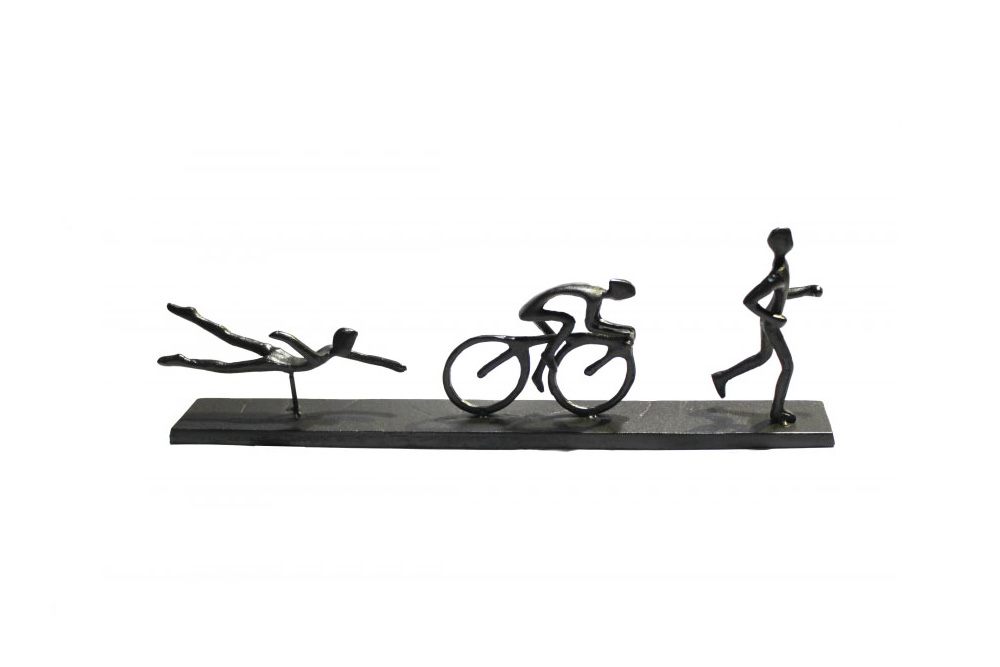 Triathlon, Swim, Cycle, Run Sculpture