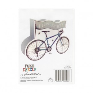 Pop-out Racing Bicycle Birthday Card