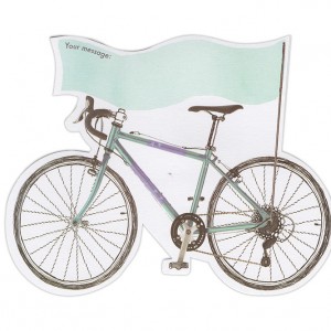 Pop-out Racing Bicycle Birthday Card