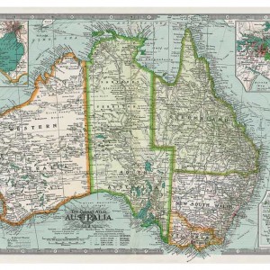 Map of Australia Poster Paper