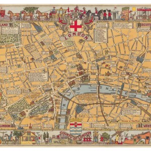 Map of London Poster Paper