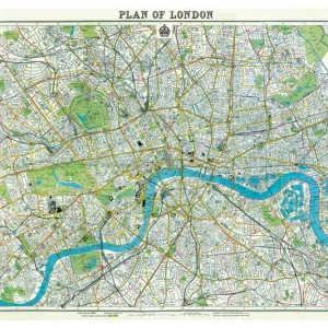 Plan of London Poster Paper