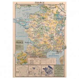 Map of France Poster Paper